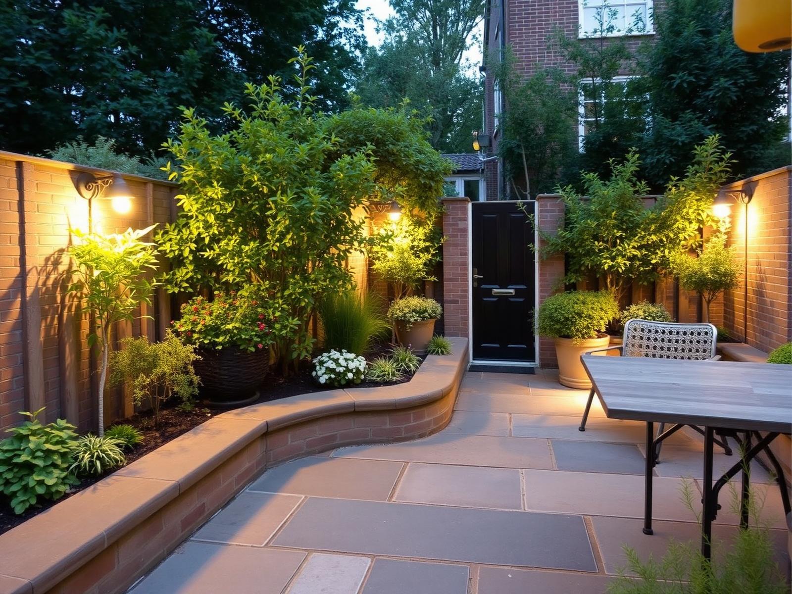 A garden view from a London reception room